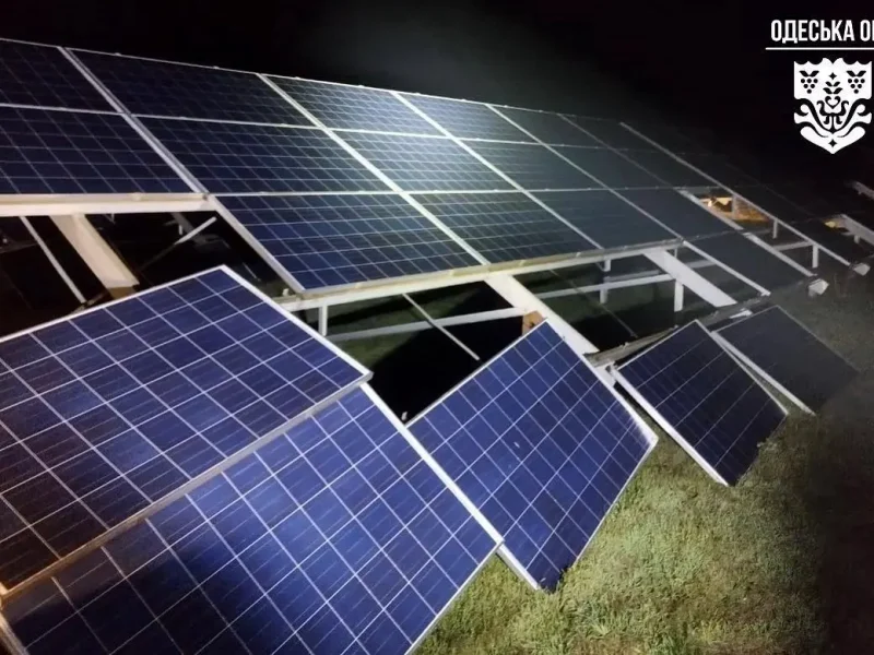 Ночная атака на Одесчину: под удар российских дронов попала солнечная электростанция