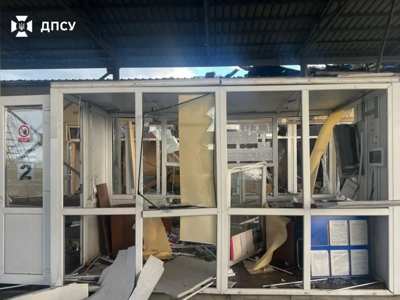 Пункт пропуска «Орловка» на Одесчине после атаки дронов 22 ноября 2025