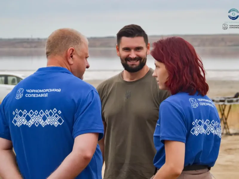 Керівник НПП Куяльницький та керівництво Чорноморського солезаводу