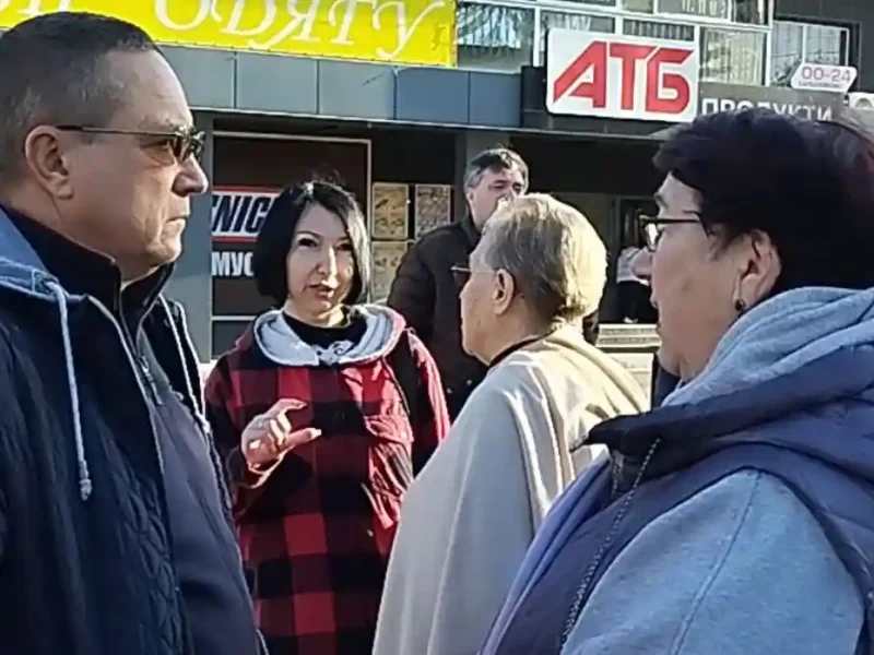 Ірина Томашевська на акції пам'яті у Рені