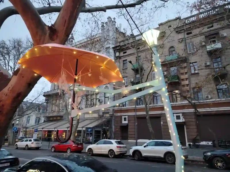 Новорічні вітрини одеських магазинів