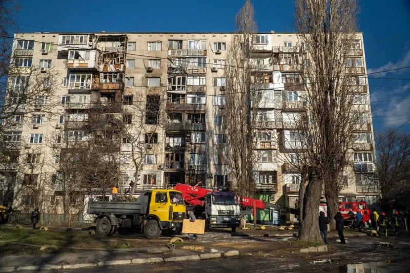 Одесса после атаки дронов, 31 декабря 2025