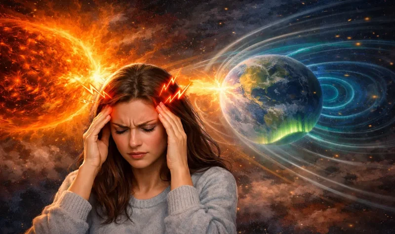 Магнитные бури могут вызвать головную боль