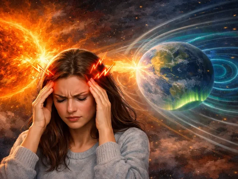 Магнитные бури могут вызвать головную боль