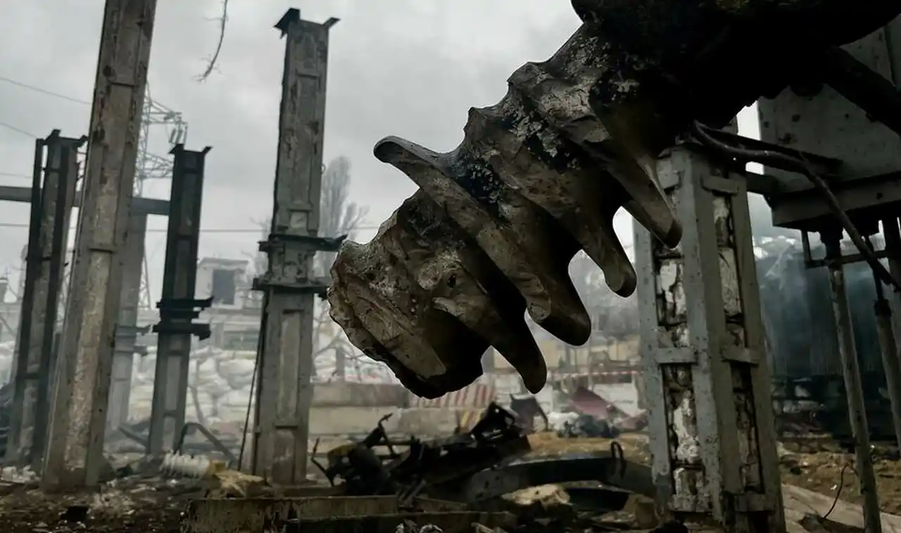 Разрушенная подстанция