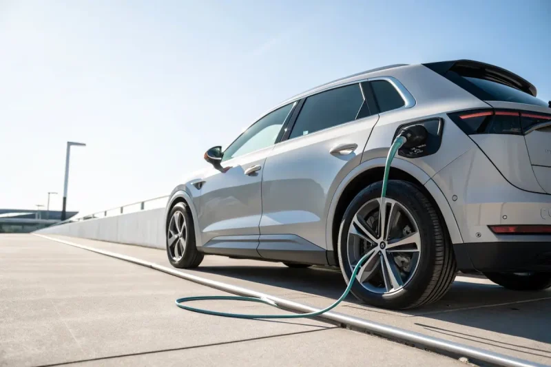 електричне авто на дорозі