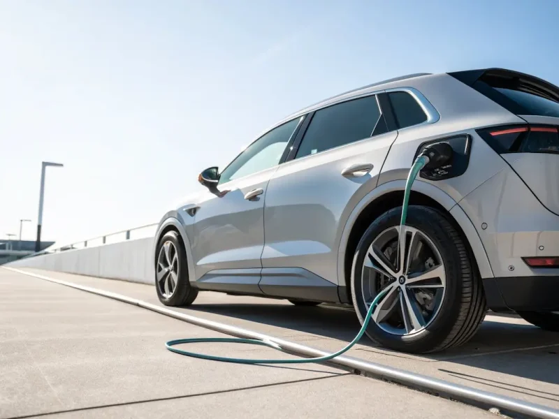 електричне авто на дорозі