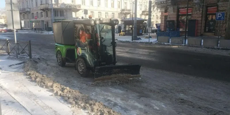В Одессе гололед