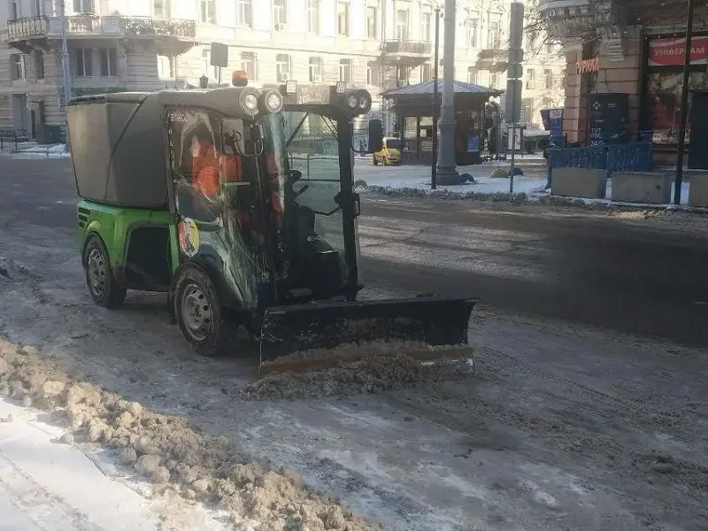В Одессе гололед