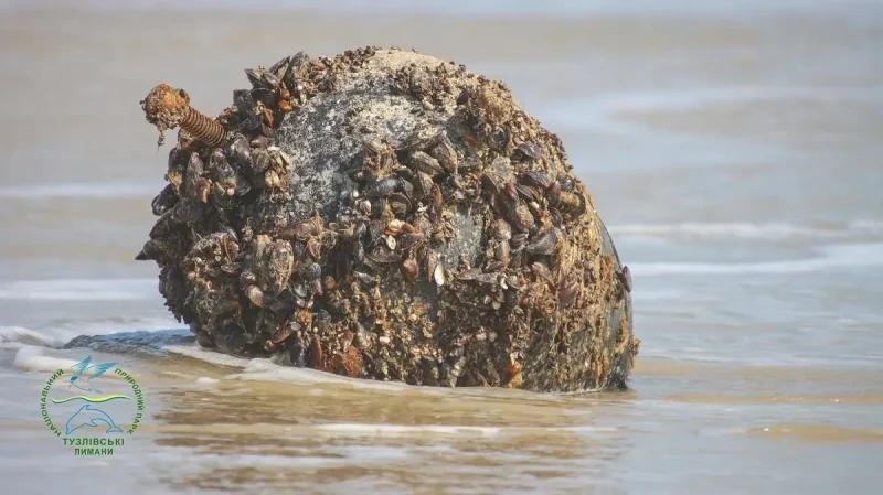 Мина на черноморском побережье