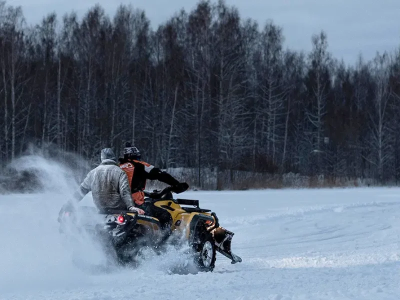 Квадроцикл зимой
