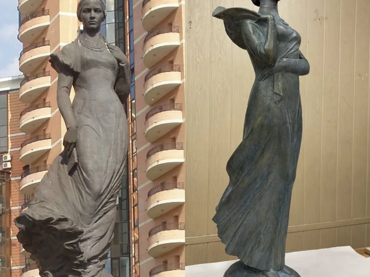 Помітили схожість? Пам’ятник Лесі Українки в Одесі порівняли з скульптурою Кальченко 