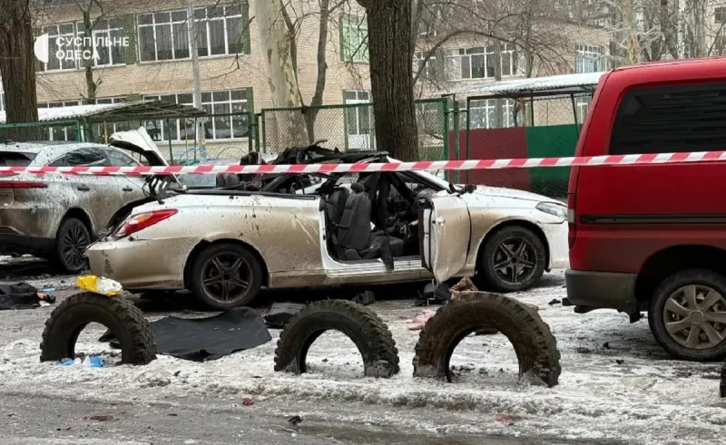 На месте теракта в Одессе, 6 февраля 2026
