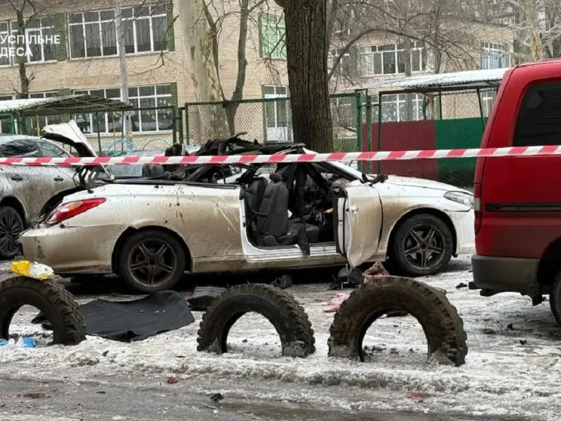 На месте теракта в Одессе, 6 февраля 2026