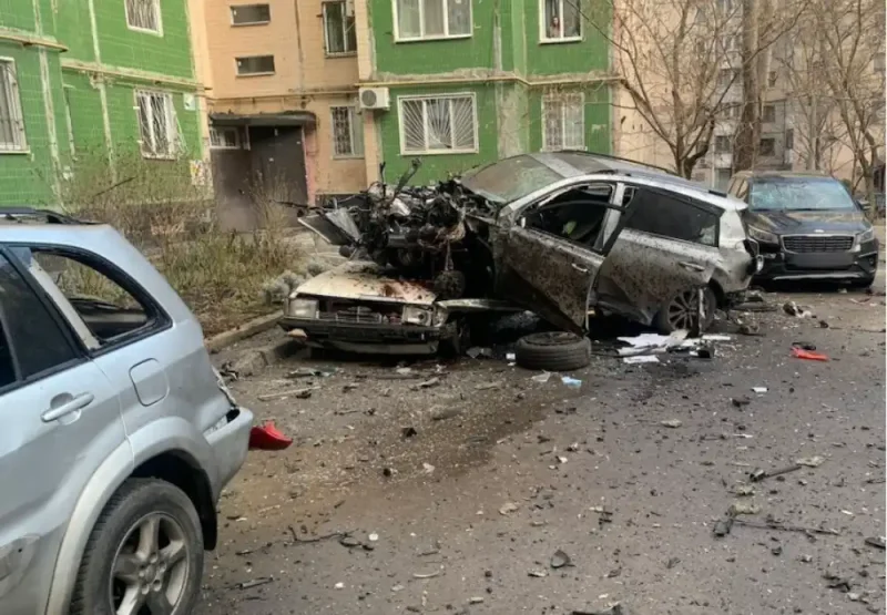 взрыв авто на Королева