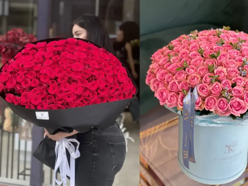 Букет из 151 розы