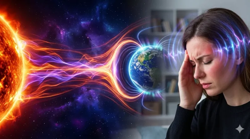 В дни магнитных бурь метеозависимым людям может быть не по себе