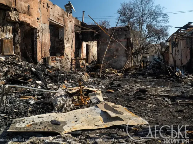 Последствия дроновой атаки на Одессу 28 марта 2026
