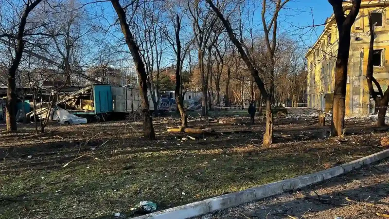 парк Шевченко после обстрела
