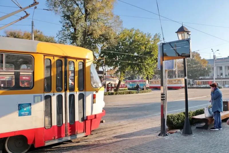 табло на остановке
