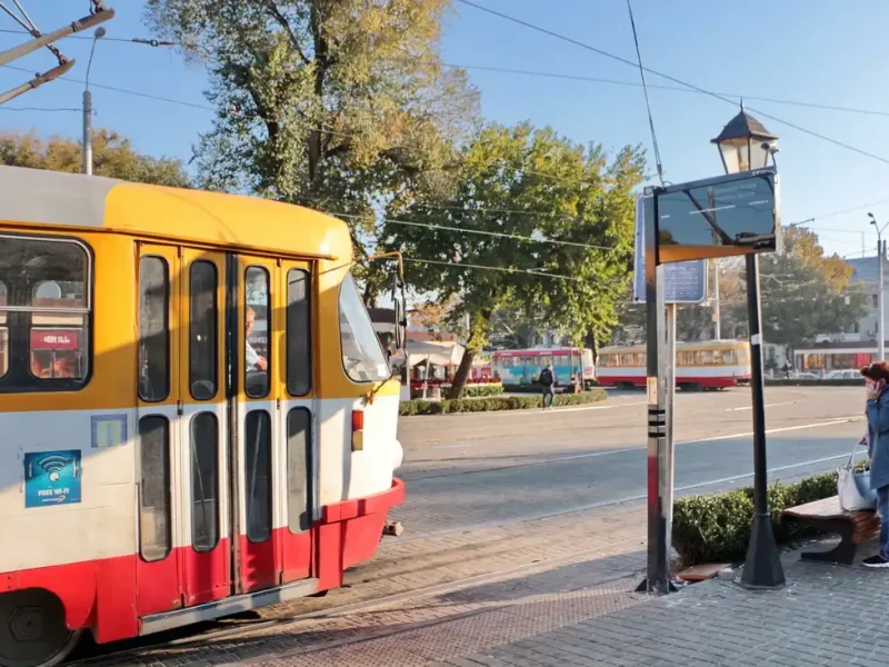 табло на остановке