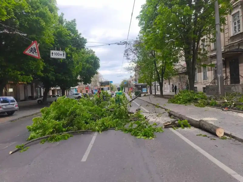 последствия урагана в Одессе