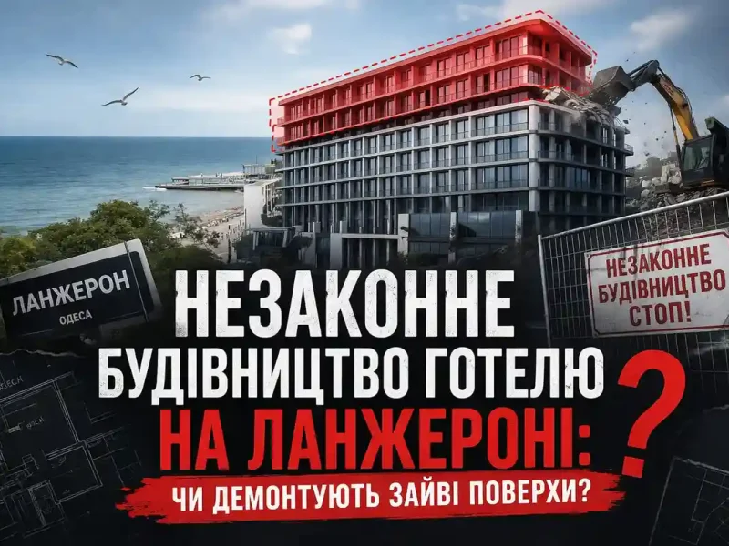 Обкладинка статті про незаконне будівництво