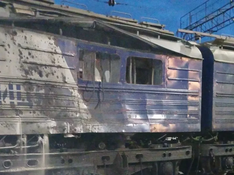 Ворожий БпЛА атакував сортувальний парк на станції Запоріжжя-Ліве