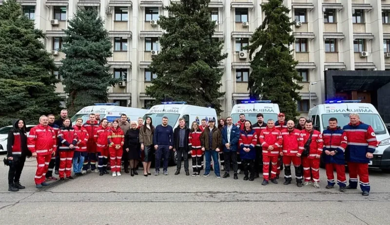 Одеська область отримала чотири нові реанімобілі від США