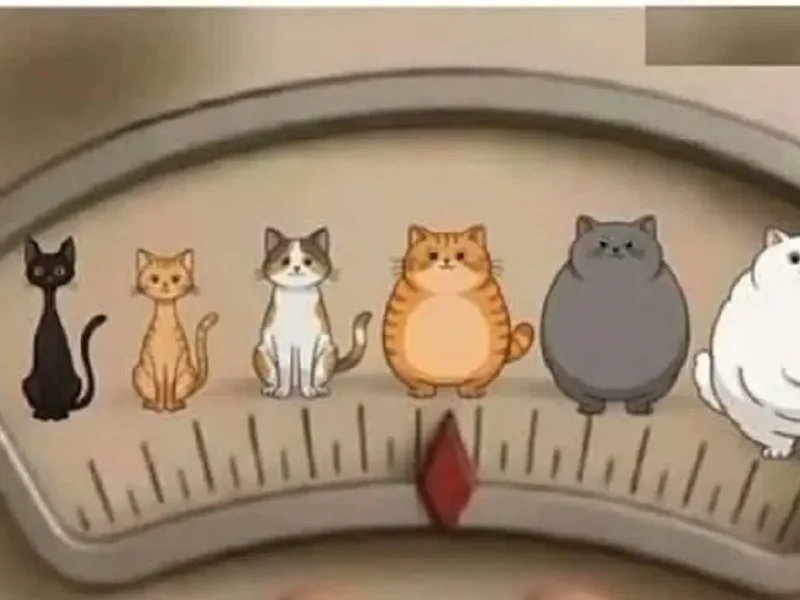 Весы, где вместо килограммов - котики