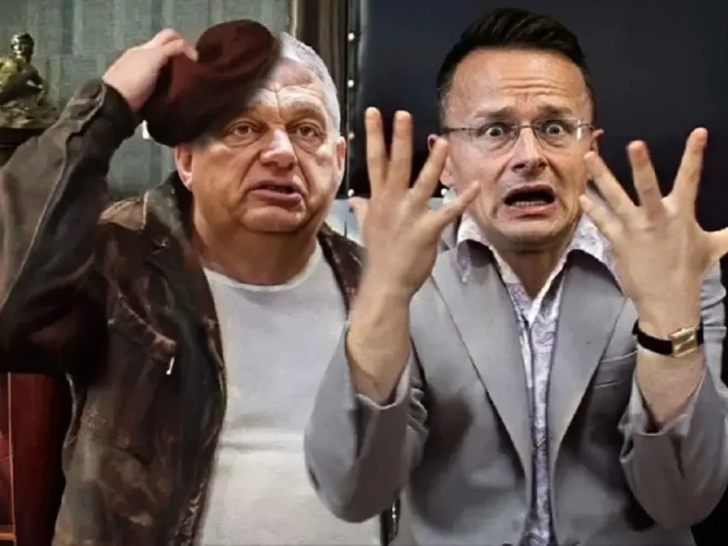 Мем про Орбана и Сийярто