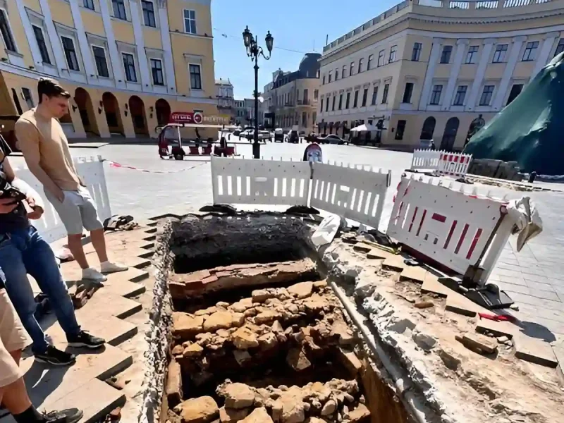 Археологічні розкопки на Приморському бульварі