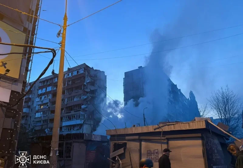 Вночі та вранці 14 травня Росія атакувала Київ ракетами та дронами