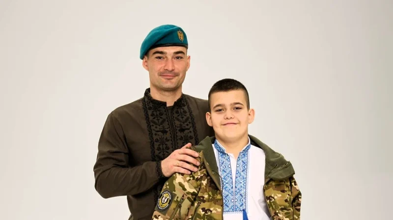 Володимир Костерін із сином Микитою