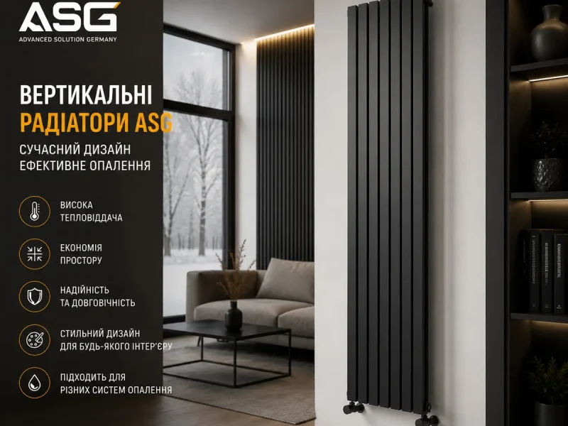 Вертикальні радіатори ASG