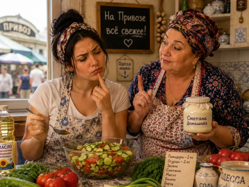 Невестка и свекровь на одесской кухне