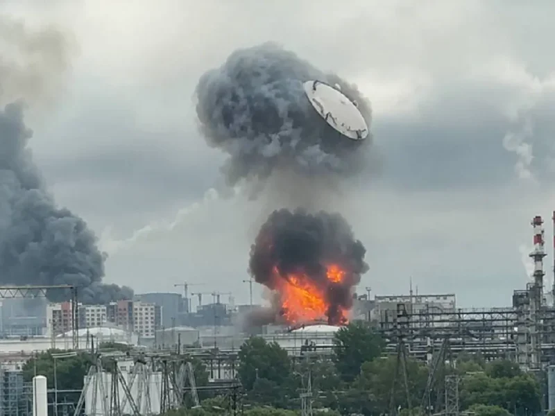 Пожар на московском НПЗ, 18 июня 2026