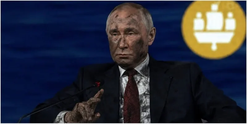 Мем про путина на ПМЭФ