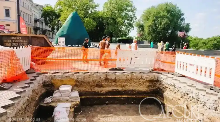 Археологічні розкопки на Приморському бульварі, 2026 рік