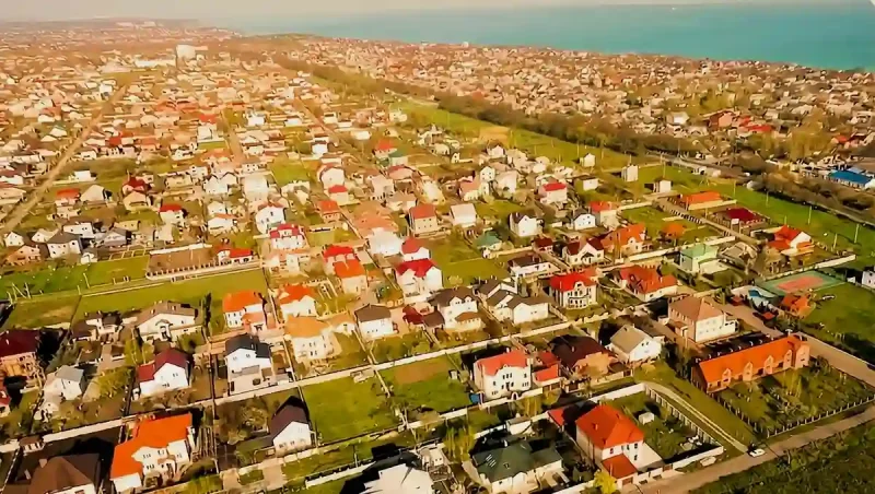 Село Фонтанка - вид зверху