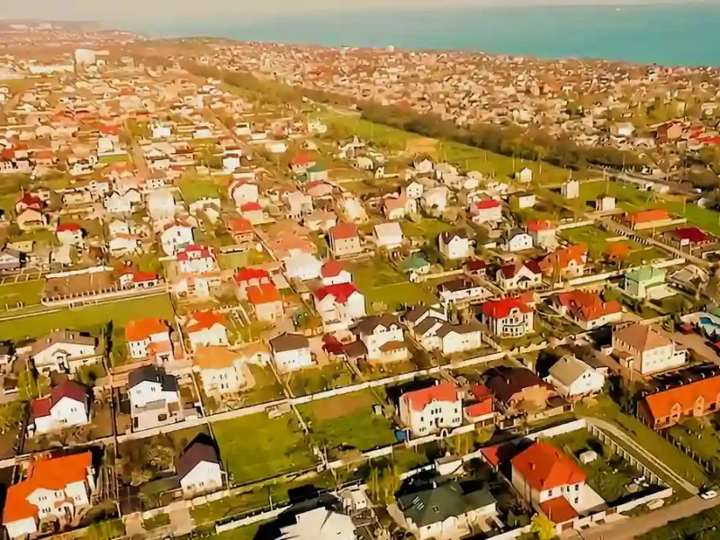 Село Фонтанка - вид зверху