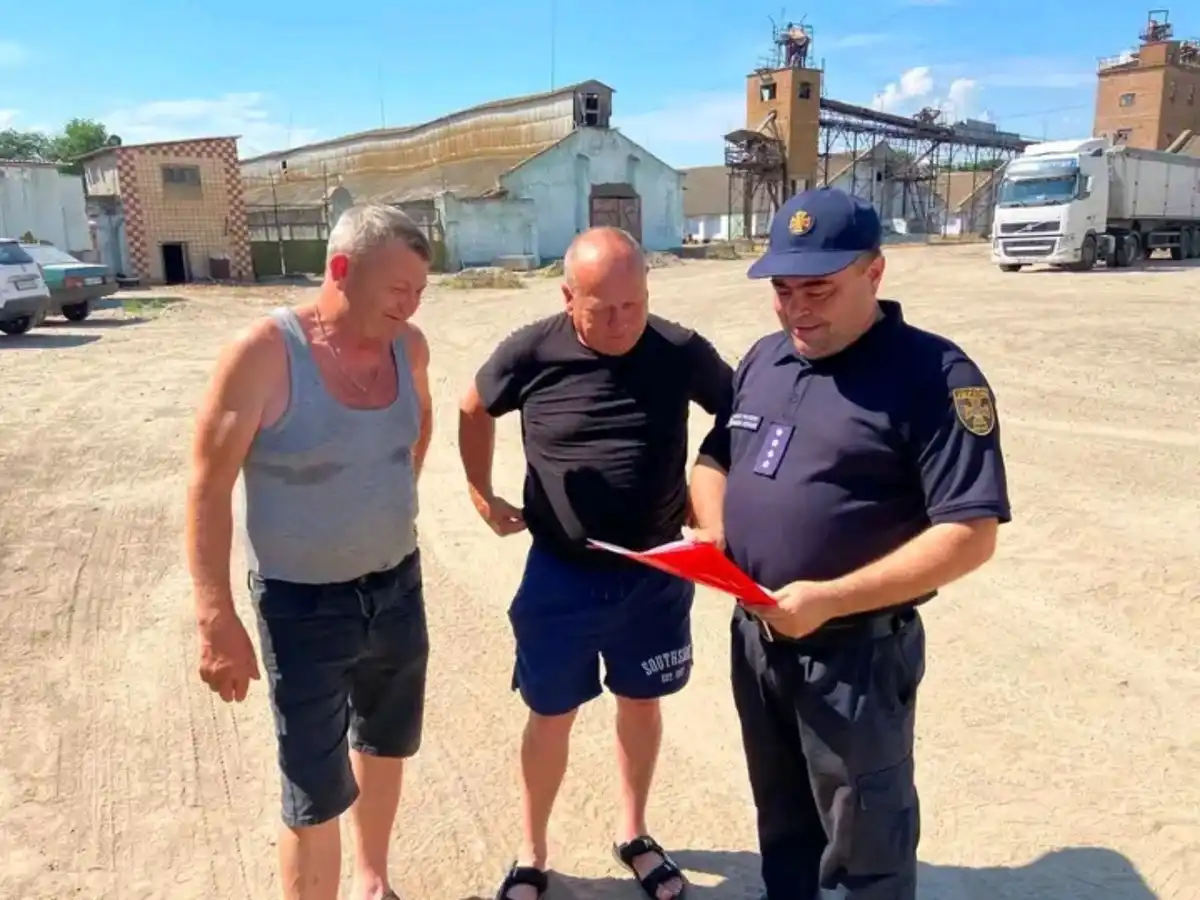 Инструктаж по противопожарной безопасности на элеваторе в Соборном