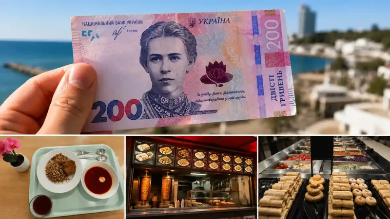 Поїсти за 200 гривень в Одесі