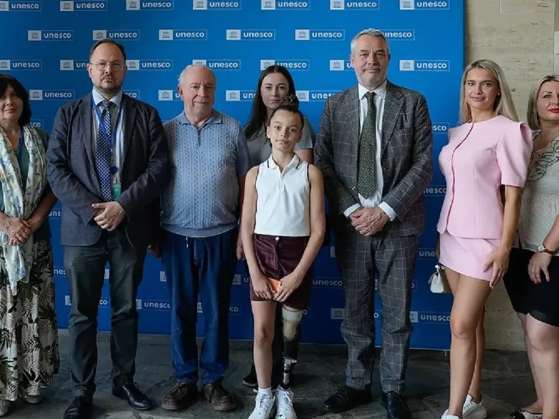 Юная гимнастка из Одесской области представила Украину в ЮНЕСКО