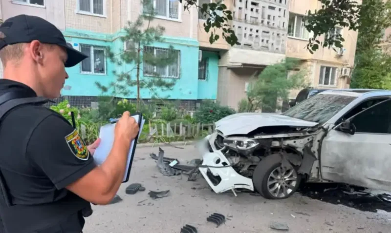 Вибух автомобіля на Семена Палія