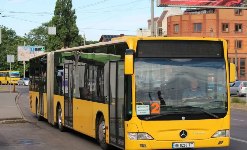 Маршрутный автобус в Одессе