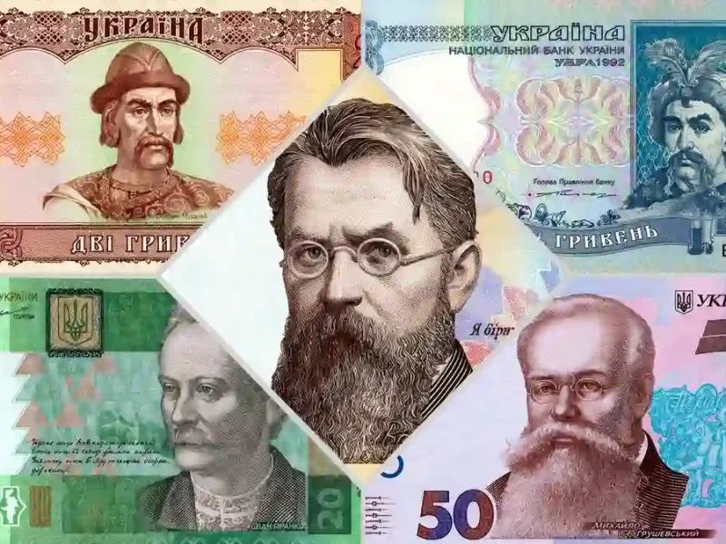 Гривни - коллаж