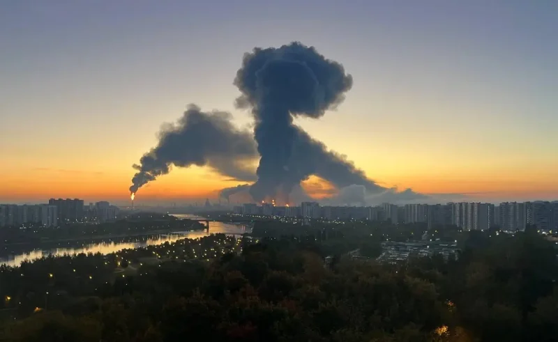 Пылающий московский НПЗ