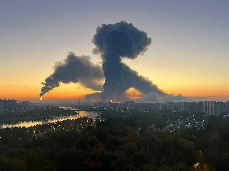 Пылающий московский НПЗ