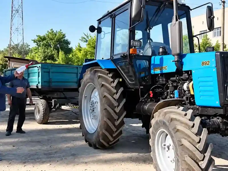 Хрещення трактора у Рені